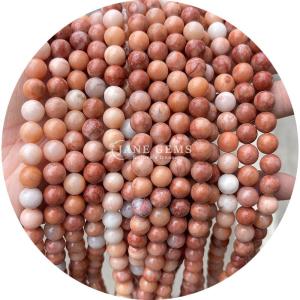 Wholesale Natural Loose Stone Beads Strand Gemstone Pink Aventurine Round Smooth For DIY Jewelry Making from china suppliers