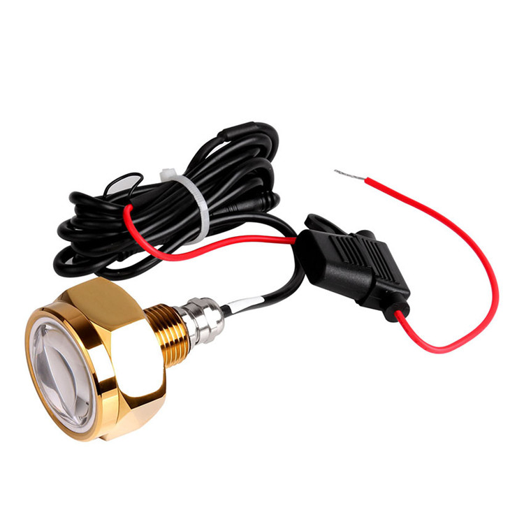 6000K LED Marine Lights Rgb Drain Plug Light Daylight Alert 2700lm