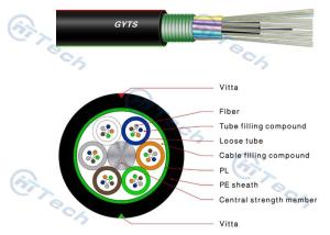 Wholesale MDPE Outdoor 24 Core GYTS Duct Optical Fiber Cable from china suppliers