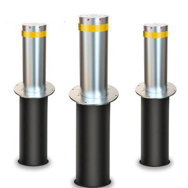304 Stainless Hydraulic Retractable Bollards Automatic Rising Electric