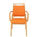 Unfolded Modern Wooden Dining Chairs For Hotels And Restaurants Upholstered