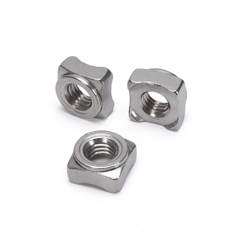 Polished Finish ANSI/ASME Standard Stainless Steel Square Spot Welding Nuts for Healthcare Industry