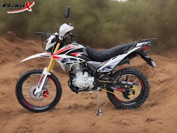 10kw 7000rpm Enduro Dual Sport Motorcycle 4 Stroke 250cc LED Light Hand