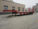 Economic 2 Axles 40 Tons Low Bed Semi Trailer With Heavdy Duty Steel Spring
