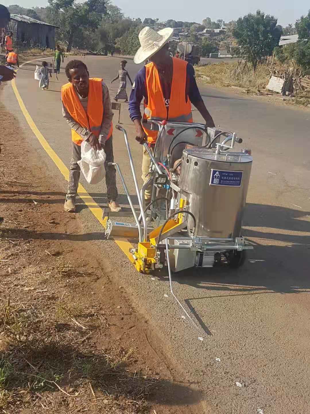 Highway Center Edge Line Road Marking Thermoplastic Paint