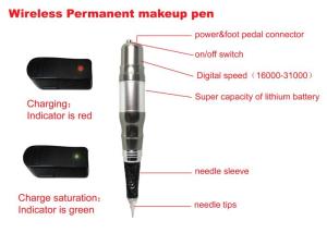 Wholesale Custom Tattoo Equipment Wireless Eyebrow Permanent Makeup Pen Tattoo Eyebrow Lip Machine from china suppliers