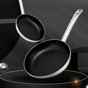 Wholesale Kitchen Stovetop Frying Pan Stainless Steel Non Stick With SS Handle from china suppliers