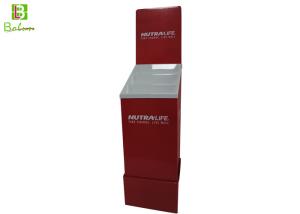 Wholesale Red Store POP POS Displays 3 Ladders Counter Display Units Cardboard from china suppliers