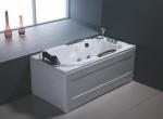 Bubble Massage Rectangle Air Jet Whirlpool Bathtubs Center Drain Alcove Air Jet