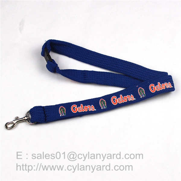 Inexpensive Tube lanyard with metal trigger hook