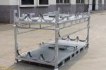 Foldable 1500KGS Hot Dip Zinc Steel Transport Pallet