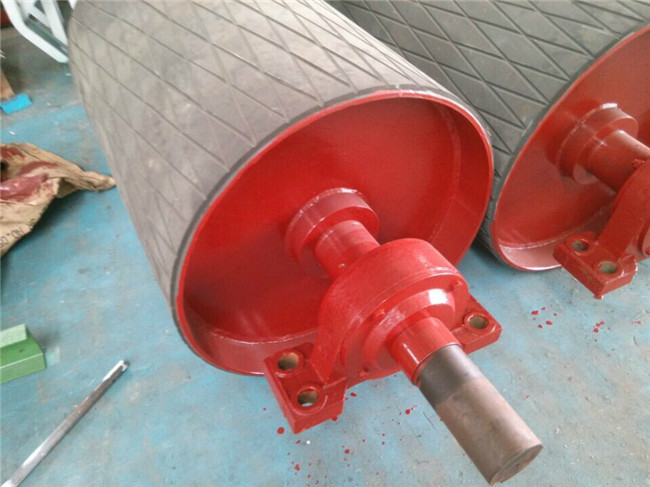 Customized Anti Slippery 800mm Take Up Pulley In Belt Conveyor
