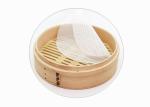 White Silicone Steamer Mat / Non Stick Silicone Dim Sum Pad For Buns Dumplings