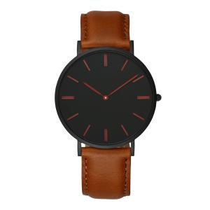 Wholesale Brown Mens Stainless Steel Watches Leather Quick Release Watch Strap from china suppliers