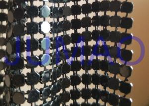 Wholesale Black Interior Metal Fabric Cloth , ​Lightweight Metal Mesh Fabric Curtain from china suppliers