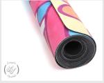 Ultra Thin Microfiber PrintingNatural Rubber Yoga Mat 1.5mm,foldable Mat