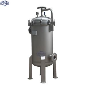 China High working efficiency industrial stainless steel beer bag filter housing on sale