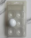 6 Golf Balls Transparent Packaging Plastic Box Paper Gift Box Packaging