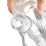 500ml 200ml 700ml 750ml Super Flint Glass Empty Clear Brandy Whisky Bottle with
