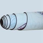 Extra light weight Ultra Thin Microfiber Printing Natural Rubber Yoga Mat 1.5mm