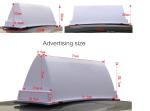 300mm PP Taxi Light Box Led Taxi Top Advertising UV Additives