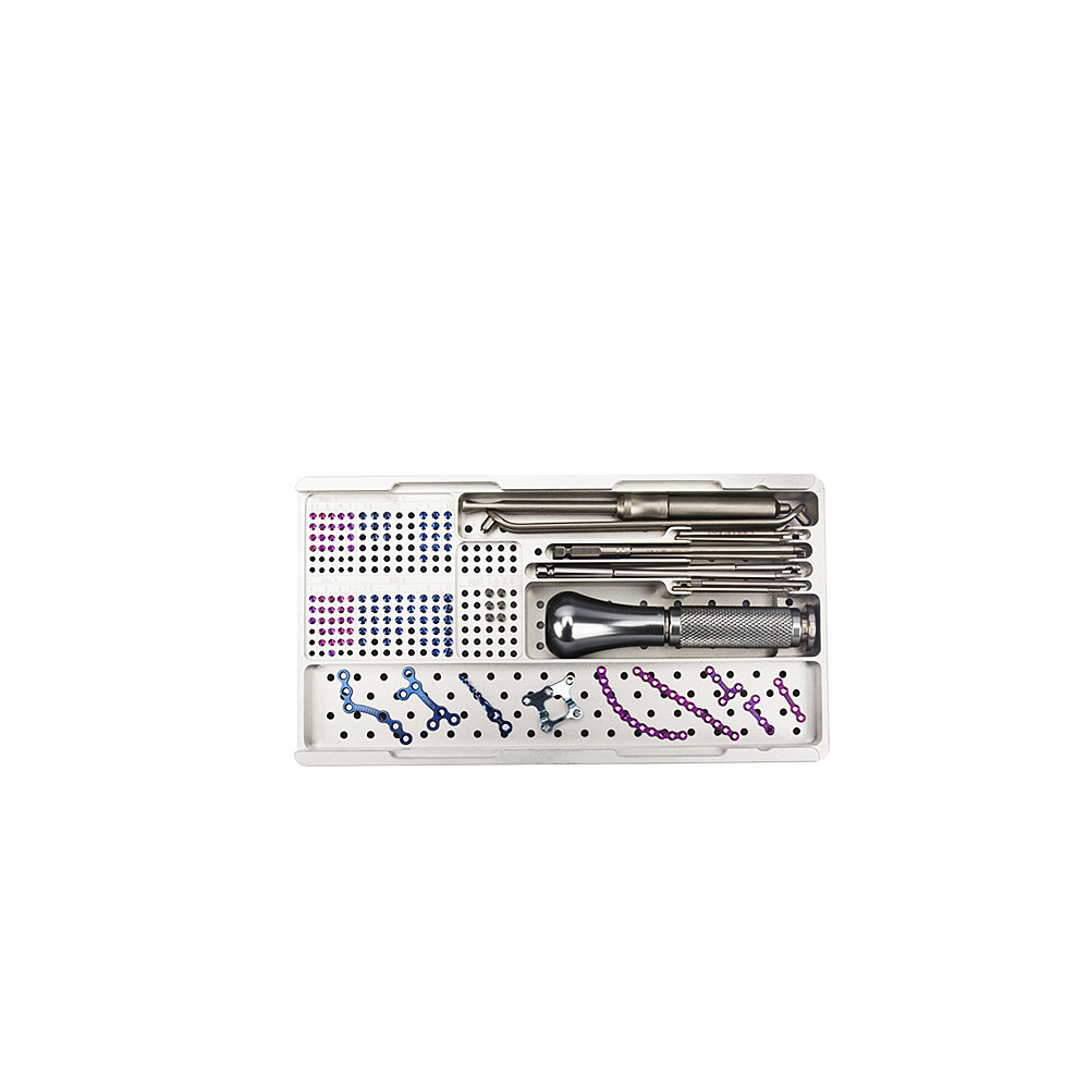 Maxillofacial Mini Titanium Plate 1.5 2.0 Orthopedic Instruments Kit
