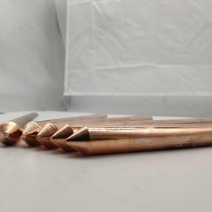 Wholesale 6 8 Foot Solid Copper Ground Rod 8ft Spike Rod For Earthing from china suppliers