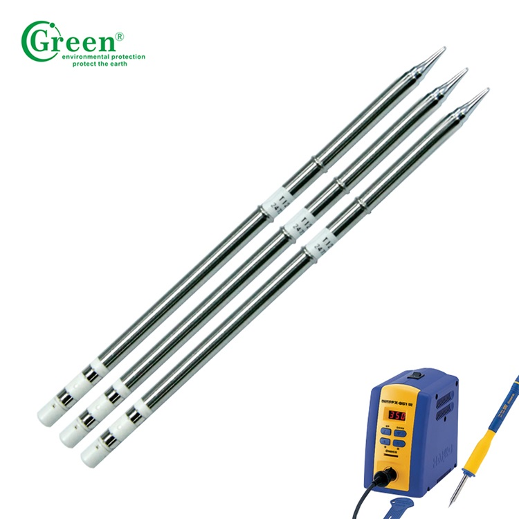 Lead Free Automatic Soldering Robot Tips T12-BC1 Series Stainless Color
