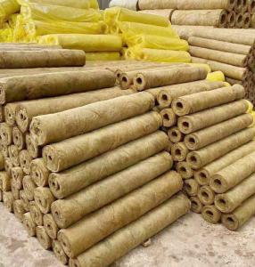 Wholesale Waterproof Insulation Rock Wool Tube 50mm Sound Absorption Rockwool Fire Tube from china suppliers
