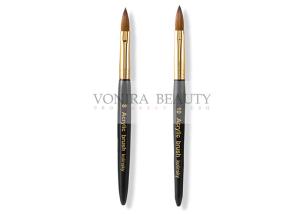 Wholesale 100% Kolinsky Sable Hair Nail Art Brushes , Sable Kolinsky Nail Brush Oval Shape from china suppliers