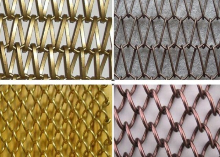 Waterproof Brass Wire Mesh Screen 3mm Architectural Brass Mesh