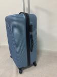 210D Polyester Blue Travel Trolley Luggage Sets Expandable