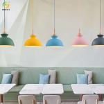 Aluminum Pink Gold Modern Pendant Light E26 For Living Room / Showroom