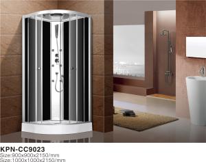Wholesale Shower Cabin with white acrylic tray chrome aluminium from china suppliers