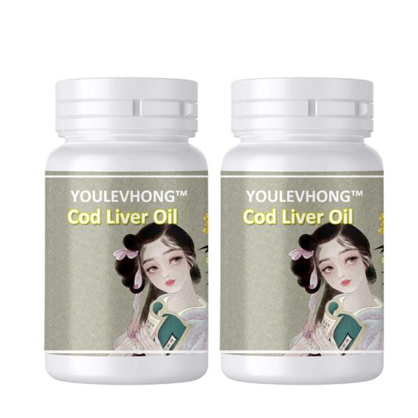 Cod Liver Oil Softgels Total Fat Fatty Acids Natural Health Beauty Capsules FDA