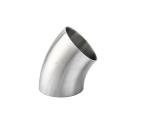 Sanitary 304/ 316L Stainless Steel 45 Degree Elbow Pipe Fitting for Welding