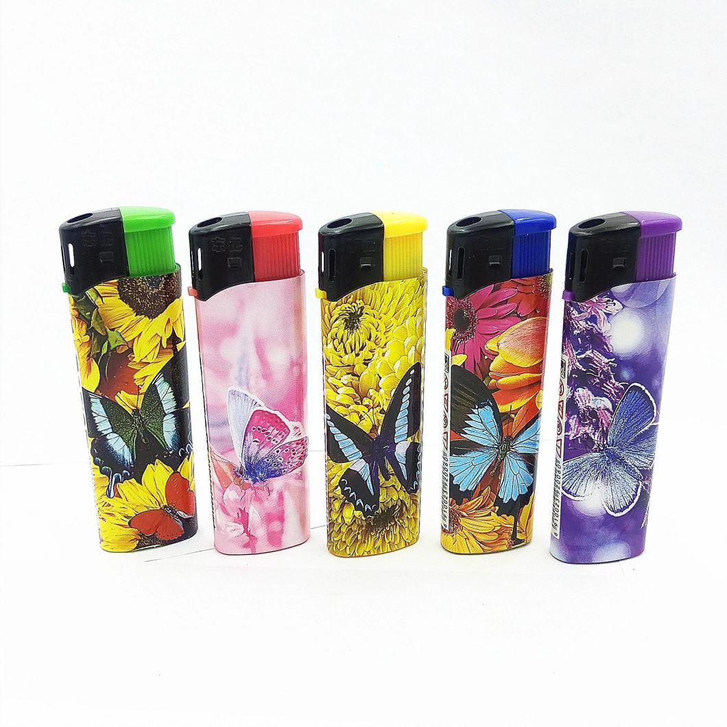 Factory Supply Dy-007 Model Cr Children Resistance Free Sample Customized Logo Custom Lighter