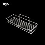 Washable Bathroom Shower Storage Caddy Stainless Steel WGO Adhesive Clear Set