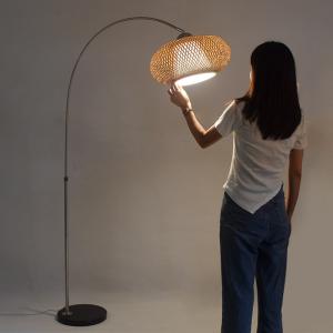 Wholesale Classical chinese design creative home decorative bedroom living room bamboo arc floor lamp(WH-WFL-18) from china suppliers