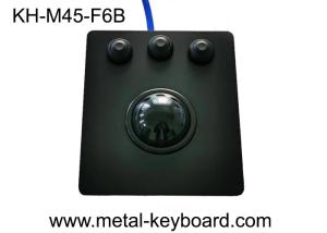 Wholesale Metal Panel Industrial Black Trackball Mouse With 3 Waterproof Buttons from china suppliers