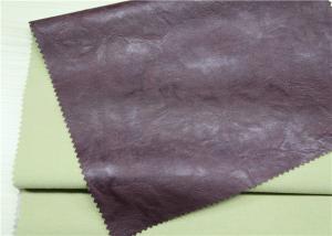 Wholesale Wine Red Printed PU Synthetic Leather Embossed 0.55mm For Bags Hydrolysis Resistance from china suppliers