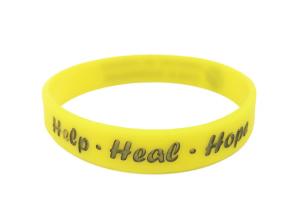 Wholesale Custom logo Rubber Wristband Silicone Bracelet Two Sides Color SIlicone Wristband from china suppliers