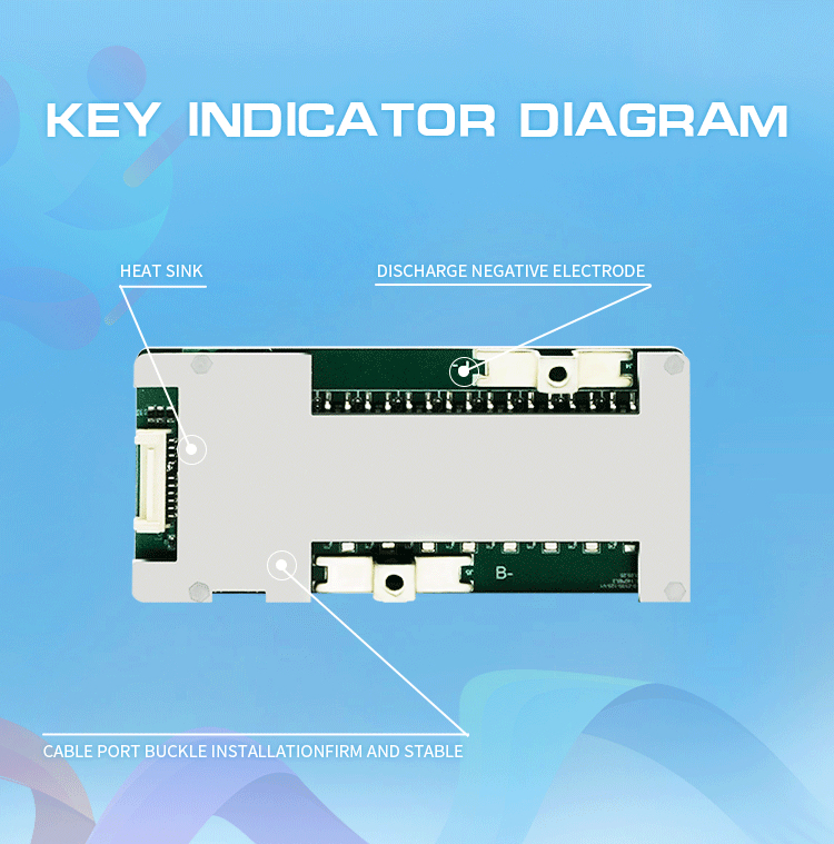 KLS Bestway Factory Balance Bms 6s-10s Bms 25.9v 100a Lifepo4 sodium battery bms For Lithium Ion Battery Pack Motherboard