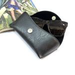 2020 fashion eyewear bag black glasses pouch custom private logo pu leather soft