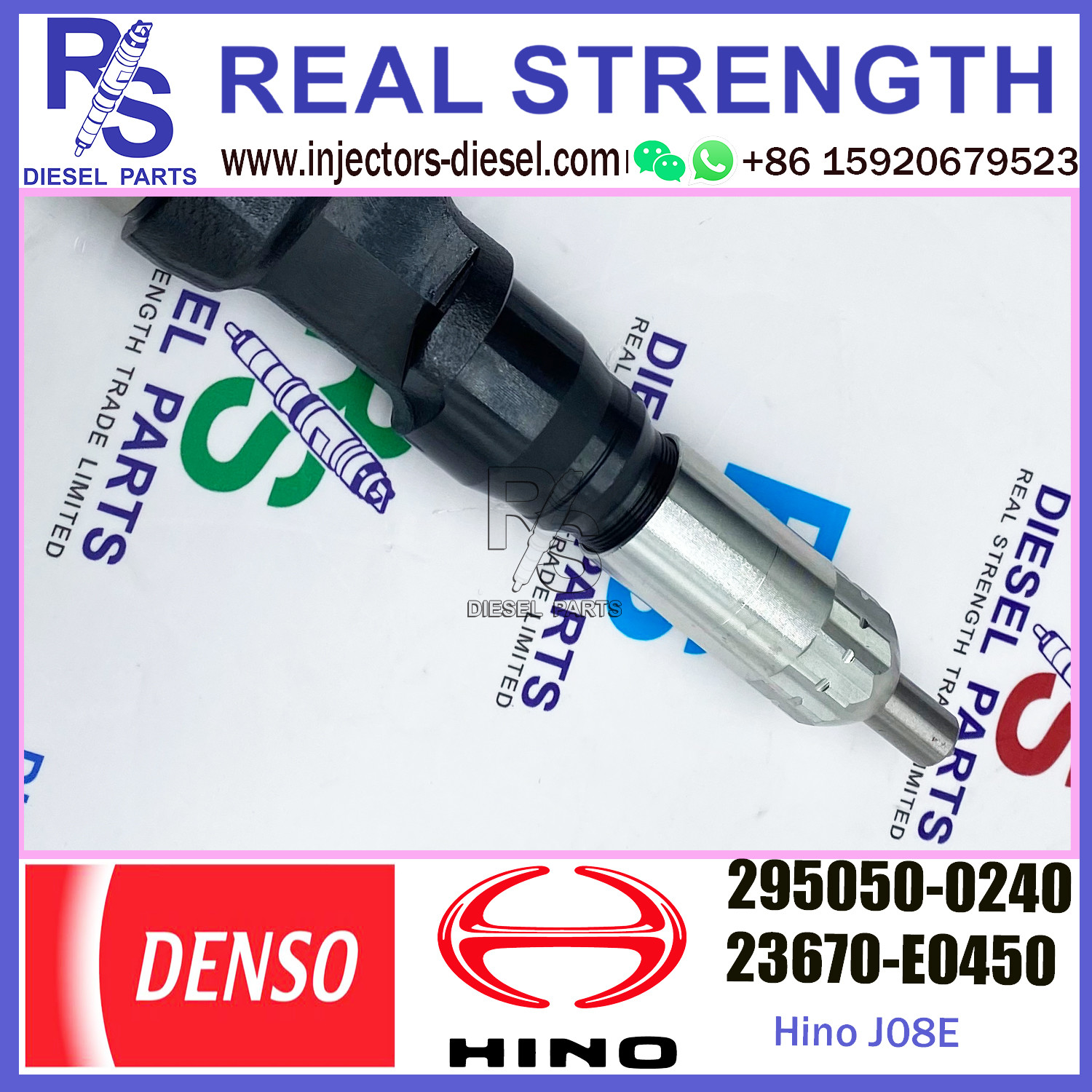 Orginal Fuel Injector 295050-0920 295050-0240 For HINO J08E 23670-E0540 23670-E0450 23670 E0450