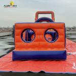 0.55mm PVC Outdoor Blow Up Obstacle Course Bounce House Non Toxic Bold Colors
