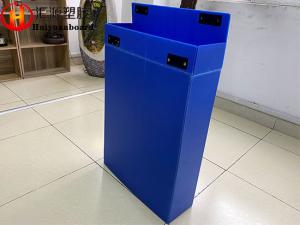 Wholesale Blue Corrugated Plastic Dividers , Foldable Corrugated Plastic Box from china suppliers