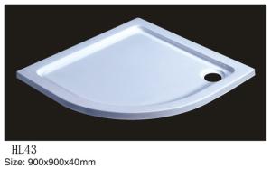 Wholesale Acrylic shower tray, shower basin,acrylic shower base HL-43 900X900X40 from china suppliers