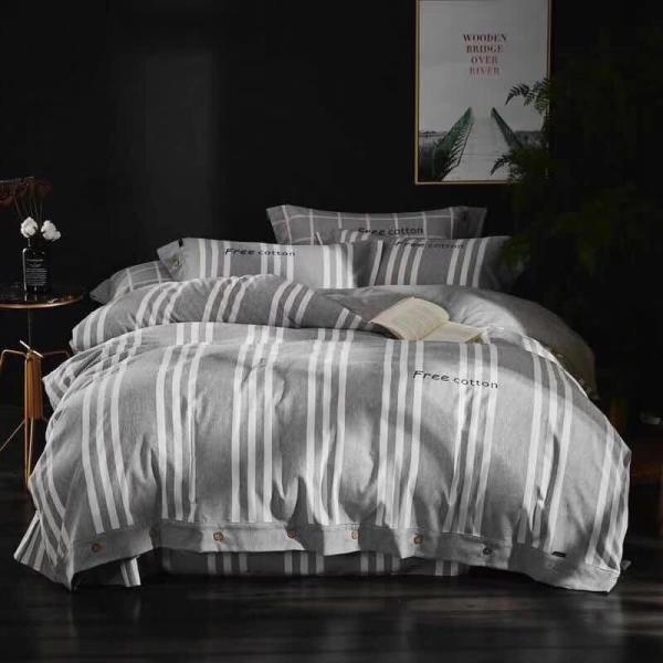 Cotton Colorful Printed Duvet Cover Colorful Bedding Set With Zipper Closure