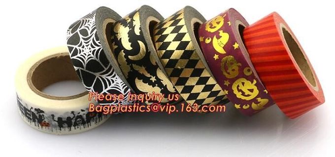 Gold Foil Labelh Tape Label Sakura Diy Scrapbooking Masking Craft Gift Decorative